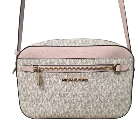 Michael Kors Jet Set Large Logo Crossbody Bag - Picture 1 of 11
